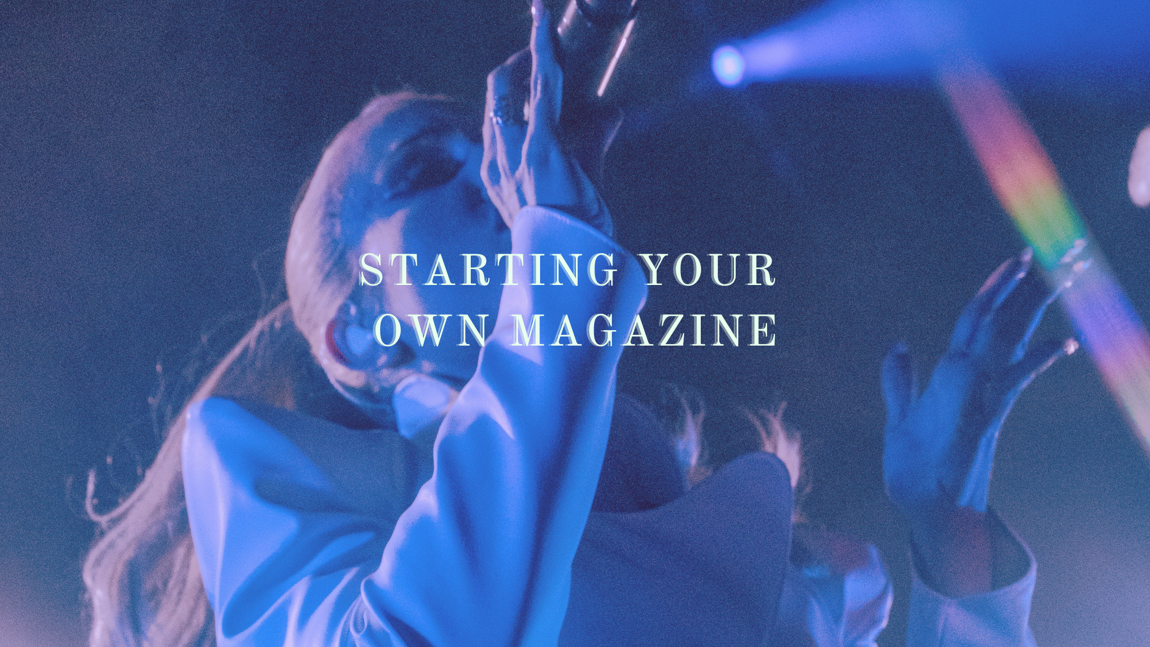 Starting a music magazine blog cover